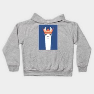 LLAMA CROWNED Kids Hoodie